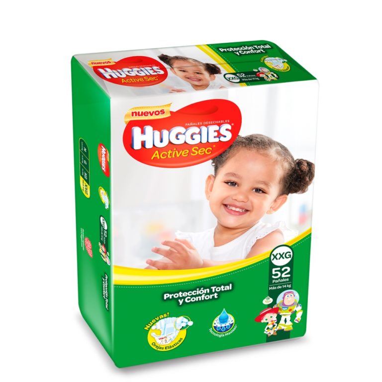 pañales huggies active sec recien nacido