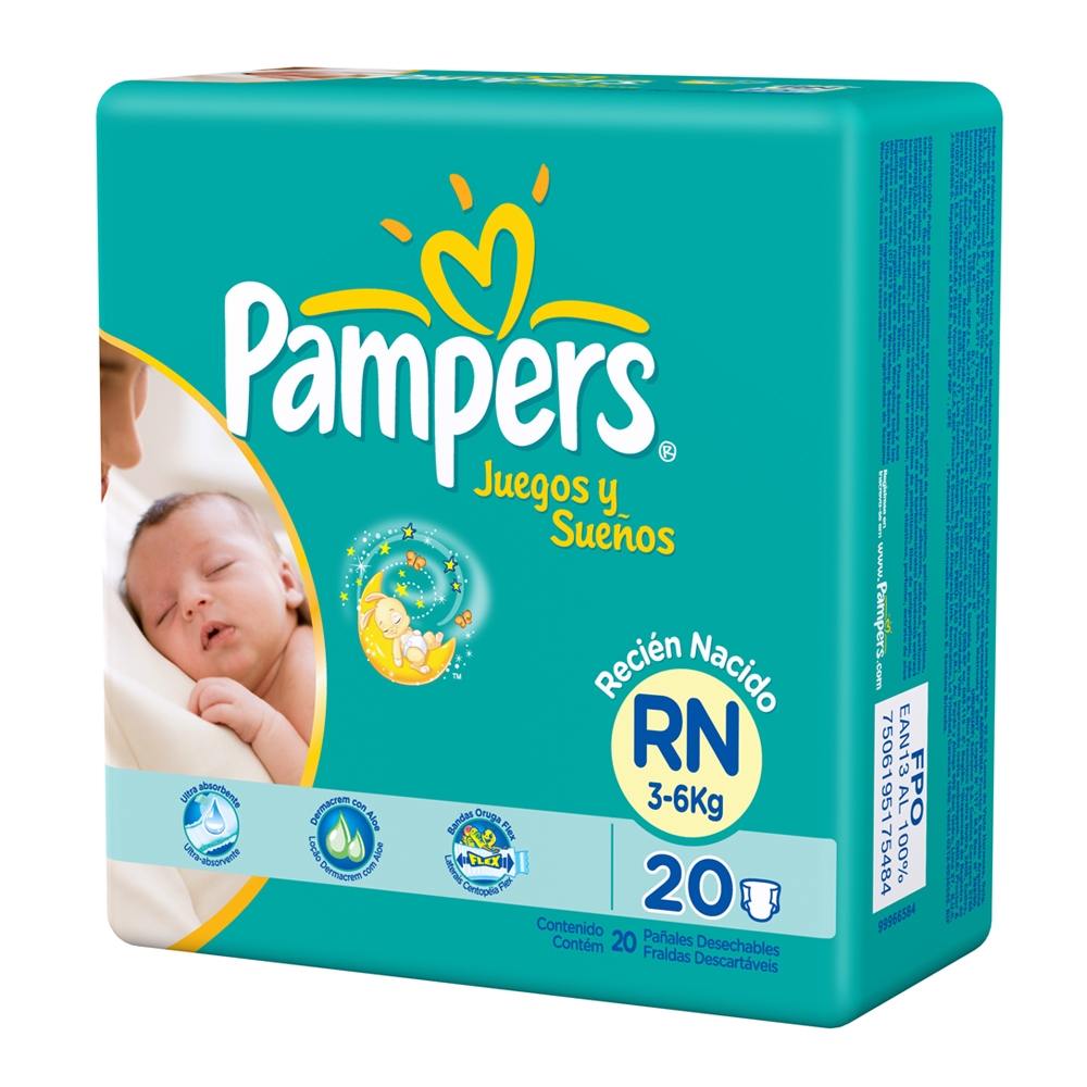PAMPERS PANAL BEBE RECIEN NACIDO X20 - Lagos Distribuidores